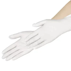 100pcs box Nitrile Examination Gloves Finger Texture Anti slip 4mil Disposable Powder Free White Nitrile Gloves for Medical