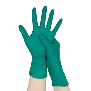 100pcs box Nitrile Gloves Non slip Oil resistant Waterproof Green Powder Free 3mil Nitrile Disposable Gloves for Food Processing