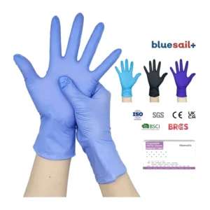 100pcs/box Nitrile Hand Gloves Doctor Medical Examination Violet Blue Powder Free Disposable 4mil Nitrile Gloves for Pet Care