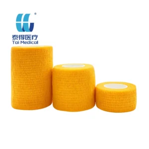 10CM 4.5M Non Woven Self Elastic Adhesive Bandage Cohesive Bandage Custom Colorful Waterproof Flexible Finger Wrist First