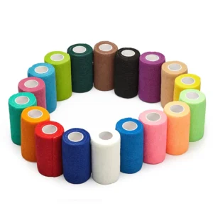 10cm Colored Self Adhesive Animal Racing Leg Hoof Cohesive Elastic Vet Wrap Horse Bandage