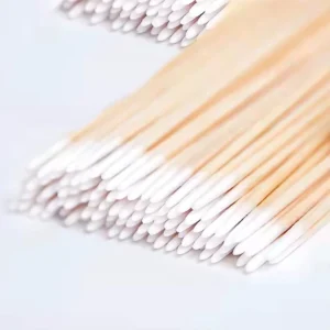 10cm Pointed Cotton Head Wooden Stick Tattoo Lipstick Cotton Swab Lip Cotton Buds Q tips