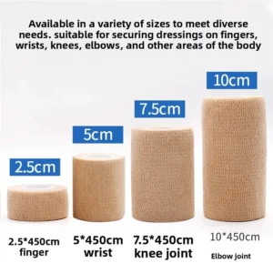 10cmx4.5m Self Adhesive Elastic Bandage Medical Grade Compression Wrap for First Aid