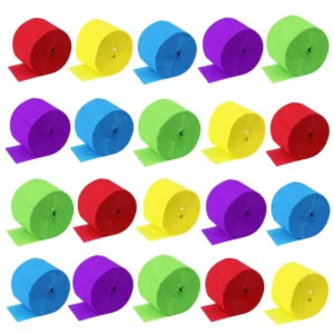 10m Crepe Paper Streamer Roll for Wedding Birthday Party Decoration Backdrop Curtain
