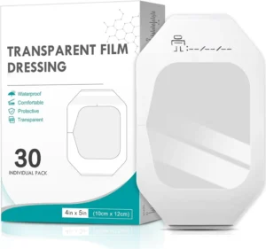 10x12cm Transparent Waterproof Breathable PU Adhesive IV Dressing Sterile CE Certified for Swimming