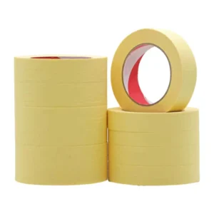 110°C Heat-Resistant Crepe Paper Jumbo Roll Single-Sided Automotive Masking Tape for Painting 50m Length 10mm-50mm Width Options