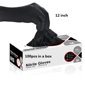 12 Inch Heavy Duty Mechanical Repair Food Safety Powder Free Latex Free Anti-oil Non-slip Disposable Gloves Nitrile Gloves
