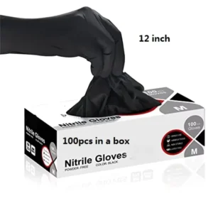 12 Inch Heavy Duty Nitrile Gloves Powder Free Latex Free Anti Oil Non Slip Disposable Food Safety Gloves for Mechanical Repair