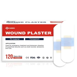 120pcs PU Transparent Waterproof Band Aid Adhesive Medical Strips Plaster for Wound Sports Bathing
