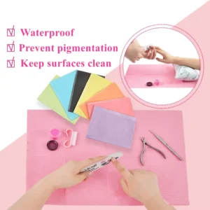 125 Pcs Disposable Black Dental Bibs Colorful Dental Bibs Art Paper Pads for Dentist Nail