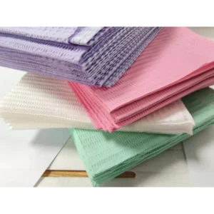 125pcs Disposable Dental Poly Bib Patient Paper Towel 3 Layers Teeth Dental Bib