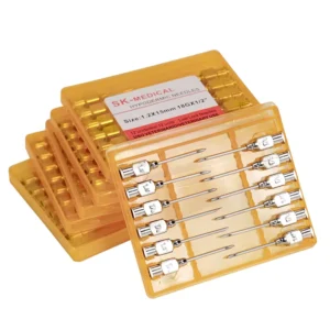 12pcs box Stainless Steel Reusable Animal Vaccine Injection Needles Animal Pig Chicken Medicine Injection Needle