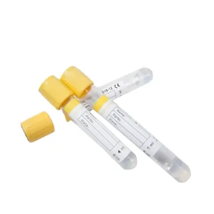 13*100mm 5ml 6ml CE Glass Yellow Top Glass Separate Gel Clot Activator Vacuum Blood Test Tubes