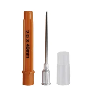 14-20G Disposable Safety Veterinary Hypodermic Injection Needles with Stainless Steel Aluminium Hub