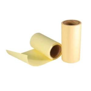 140g Yellow Release Paper Roll 100% Wood Pulp Single Silicone Anti stick Paper for Medical Patches