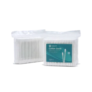 15 Years Experience Manufacturer Double Round Tip Cotton Bud 100pcs pp Stick Cotton Swab with pp Bag