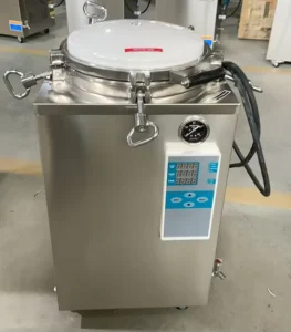 150L High Pressure Vertical Steam Autoclave Sterilizer for Mushroom Farm Laboratory and Agriculture