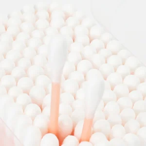 150PCS OEM Daily Use Ear Cleaning Cotton Tip Color Plastic Stick Cotton Swabs