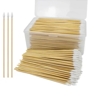 15cm Clean Long Absorbent Cotton Swabs Round Tip Pointed Tip Double Headed Cotton Sticks Makeup Pet Care
