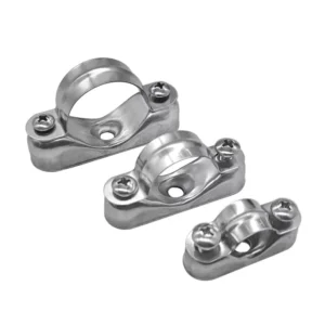 16 20 25 32 40 50mm Stainless Steel 304 316 Wall Mounted Brackets Fixed Pipe Clamp Saddle Clamps for Electrical Conduits