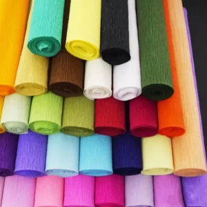 17g 20g Per Roll Packing Crepe Paper Art Craft Paper DIY Colorful Crepe Paper
