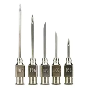 19G Veterinary Hypodermic Syringe Needle 3/8″ Animal Needle for Cattle