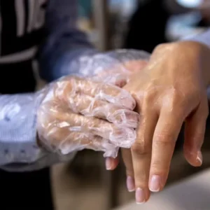 1G Thick Soft Disposable Waterproof Durable Food Grade LDPE Gloves for Hair Beauty Cleaning