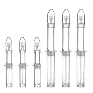 1ml 3ml 5ml 10ml Clear Plastic Syringe Bottle Injection Essential Oil Serum Liquid Rocket Shape AS Skin Care Bottle
