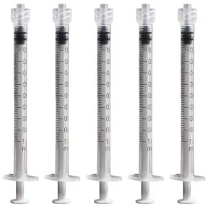 1ml Disposable Plastic Luer Lock Syringe for Lab Measurement and Industrial Dispensing