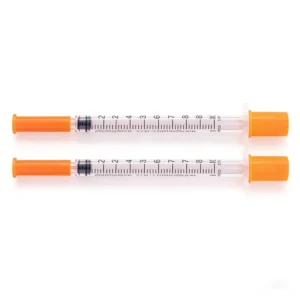 1ml Disposable Veterinary Medical Grade PP Sterile Safety Insulin Syringe U100 31 Gauge 5/16 Inch Horse Use