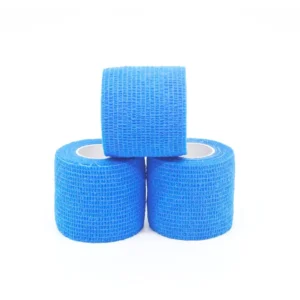 2 Inch 5 Yards Self Adhesive Non Woven Bandage Rolls Blue Athletic Tape for Wrist Ankle Hand