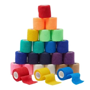 2 Inches X 5 Yards Self Adhesive Bandage Cohesive Elastic Bandage Vet Wrap Tape Tattoo Grip Wrap Tape for Tattoo Grip Machine