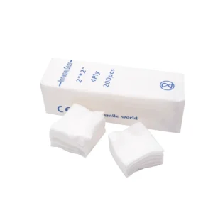 2 X 2 Medical Dental Non woven Gauze Cotton Fabric