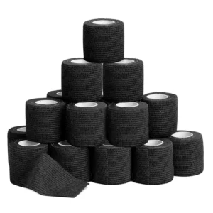 2″x5 Yards Elastic Bandage Wound Support Dressing Custom Colored Black Bandage