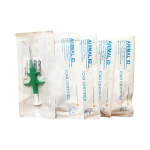 2.12x12mm EM4305 RFID ISO11784 5 134.2kHz FDX B Bio compatible Glass Microchip with Syringe Animal ID for Horse Companion