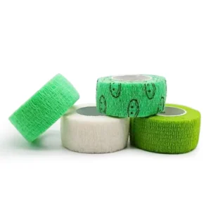 2.5cm*4.5m Custom Pattern Nonwoven Printed Bandage Vet Wrap Water Resistant Finger Tape Elastic Cohesive Bandage Sample Support