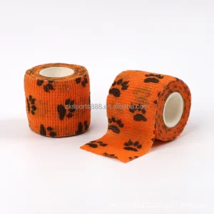 2.5cm*4.5m Medical Bandage Self adhesive Breathable Elastic Bandages for Sports Fixing Finger Wrist Leg