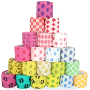 2.5cm*4.5m Non Woven Flexible Medical Elastic Cotton Self adhesive Cohesive Bandage
