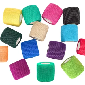 2.5cm * 4.5m Self adhesive Elastic Breathable Non woven Fabric Adhesive Bandage Sports Bandage Suitable for All Seasons