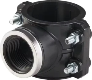 20 315mm Plastic Pipe Fitting PP Compression Fittings HDPE Pipe Fittings PP Female Saddle Clamp