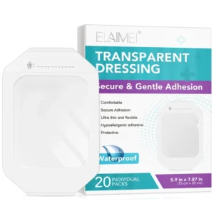 20 Pcs 5.9″x7.87″ Gentle Adhesion Transparent Film Dressing Waterproof Bandages for Wounds Protective Tattoo Aftercare