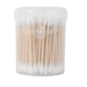 200 Bamboo Stick Cotton Swabs Disposable Clean Universal Round Cotton Tips