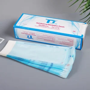 200 Pcs 2.25″X5″ Sterilization Dental Pouch Steam Sterilizer Bags