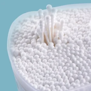 200 Pcs Drum Cotton Swabs Baby Daily Cotton Ear Buds Cleaning Soft Cotton Swabs for Baby