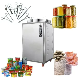 200L 250L Vertical Automatic Autoclave Industrial Steam Sterilizer for Canned Food & Mushroom Substrate