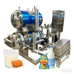 200L 300L 400L 500L Horizontal Industrial Autoclave Sterilizer with 304 Stainless Steel and Electric Steam Heating
