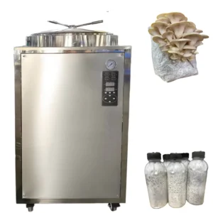 200L Mushroom Substrate Sterilization Pot Mushroom Spawn Bags Steam Sterilizer for Cultivation Lab and Small Scale Farm