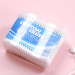 200PCS Disposable Ear Cleaning OEM Paper Stick Cotton Swabs Two Head Soft Gentle Multifunctional