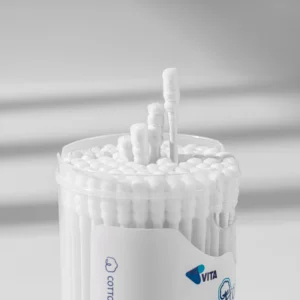 200PCS Paper Stick Cotton Swabs Traditional Round Absorbent Cotton Tips