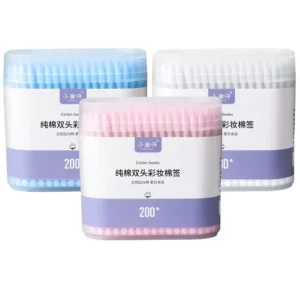 200PCS Pointed Flat Tips Lipstick Makeup Remover Clean Care Paper Cotton Swabs Buds